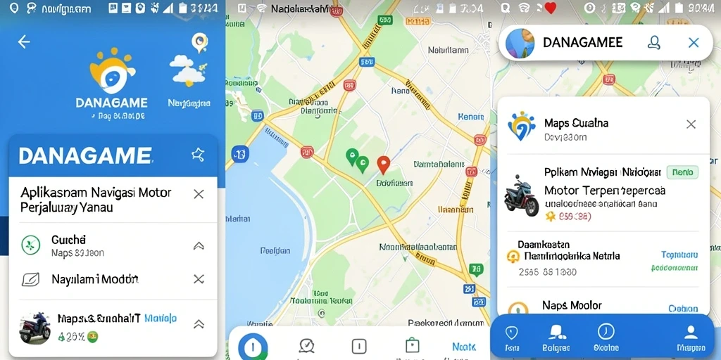Antarmuka pengguna intuitif dan navigasi yang efisien dari DANAGAME.