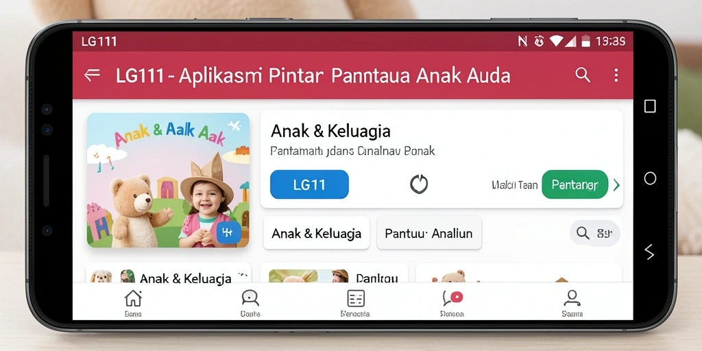 Tampilan antarmuka LG111 yang jelas dan intuitif.